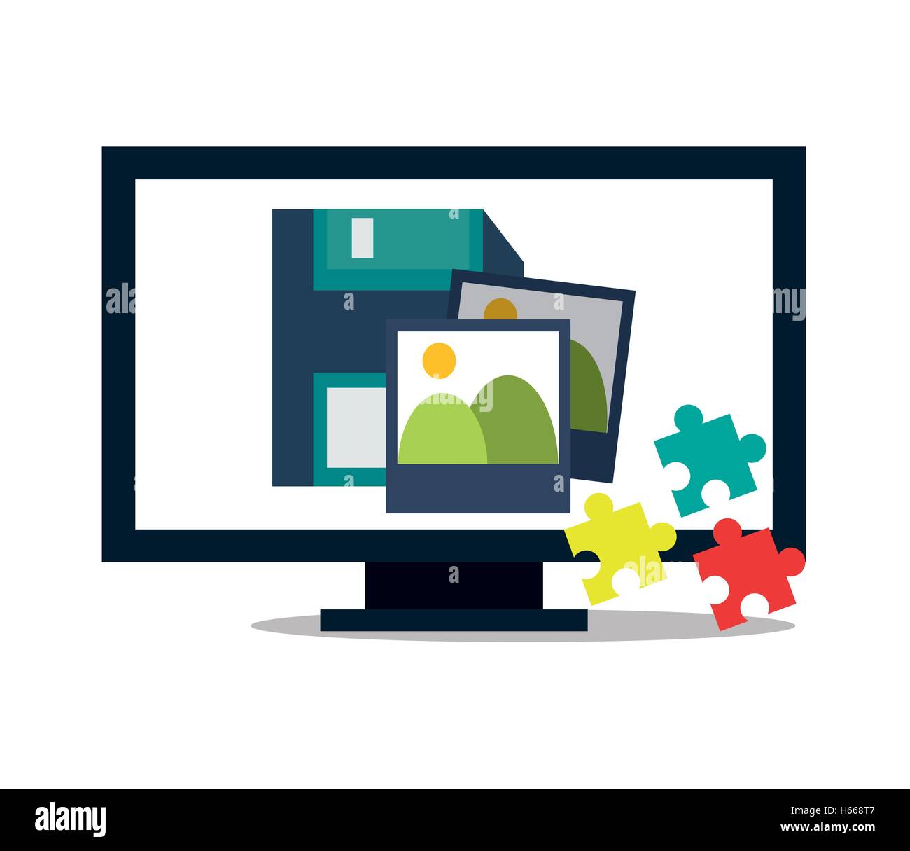 Computer and digital marketing design Stock Vector Image & Art - Alamy