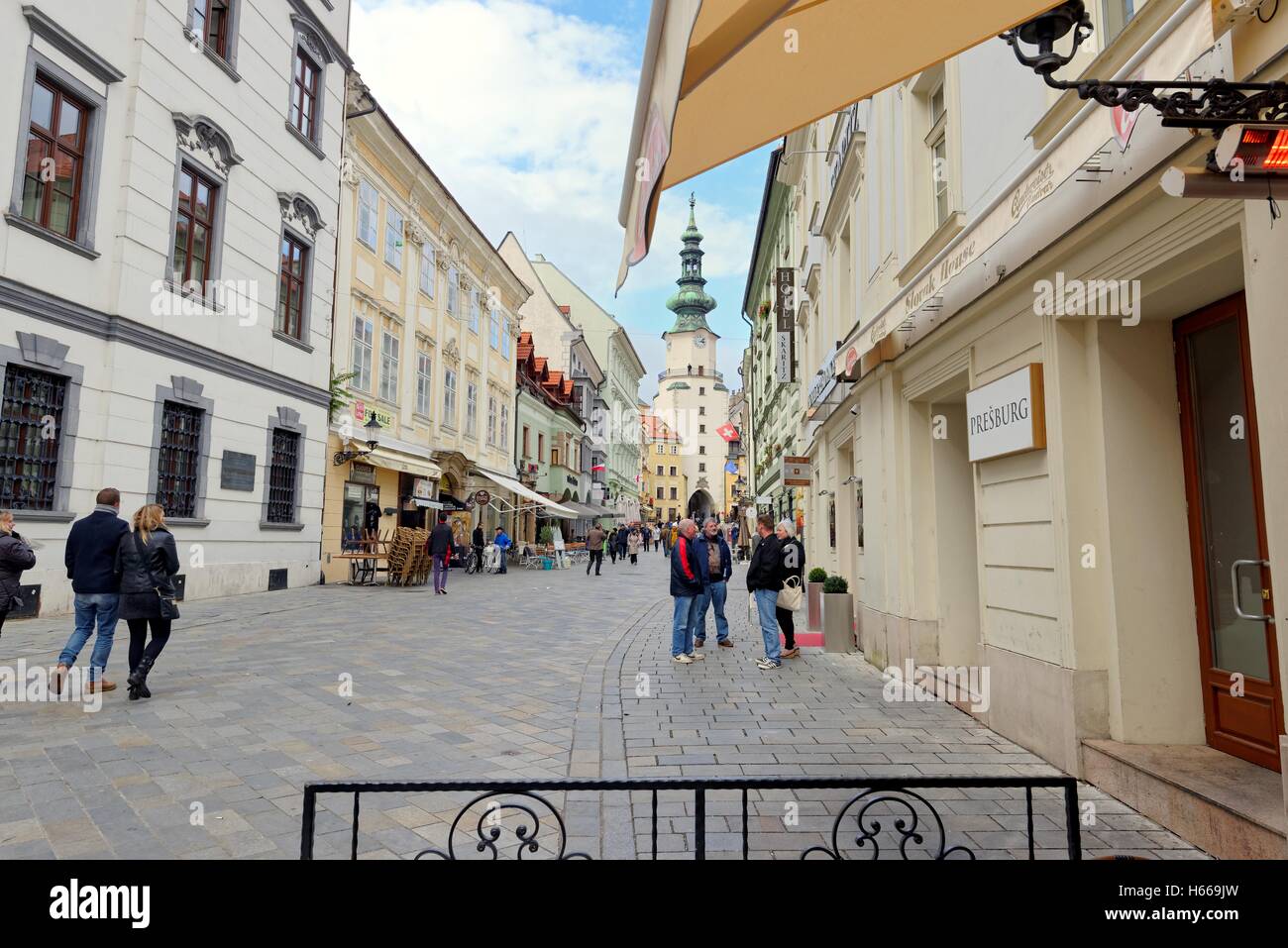 Historic old town in Bratislava Slovakia Europe Stock Photo
