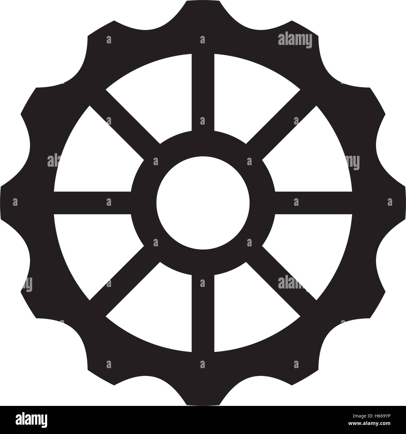gears settings flat icon Stock Vector Image & Art - Alamy