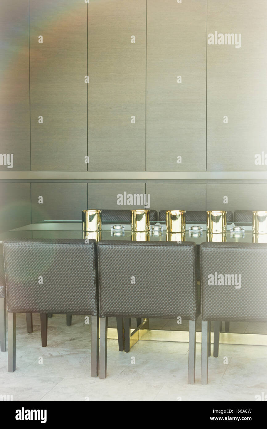 Modern luxury home showcase dining table Stock Photo Alamy
