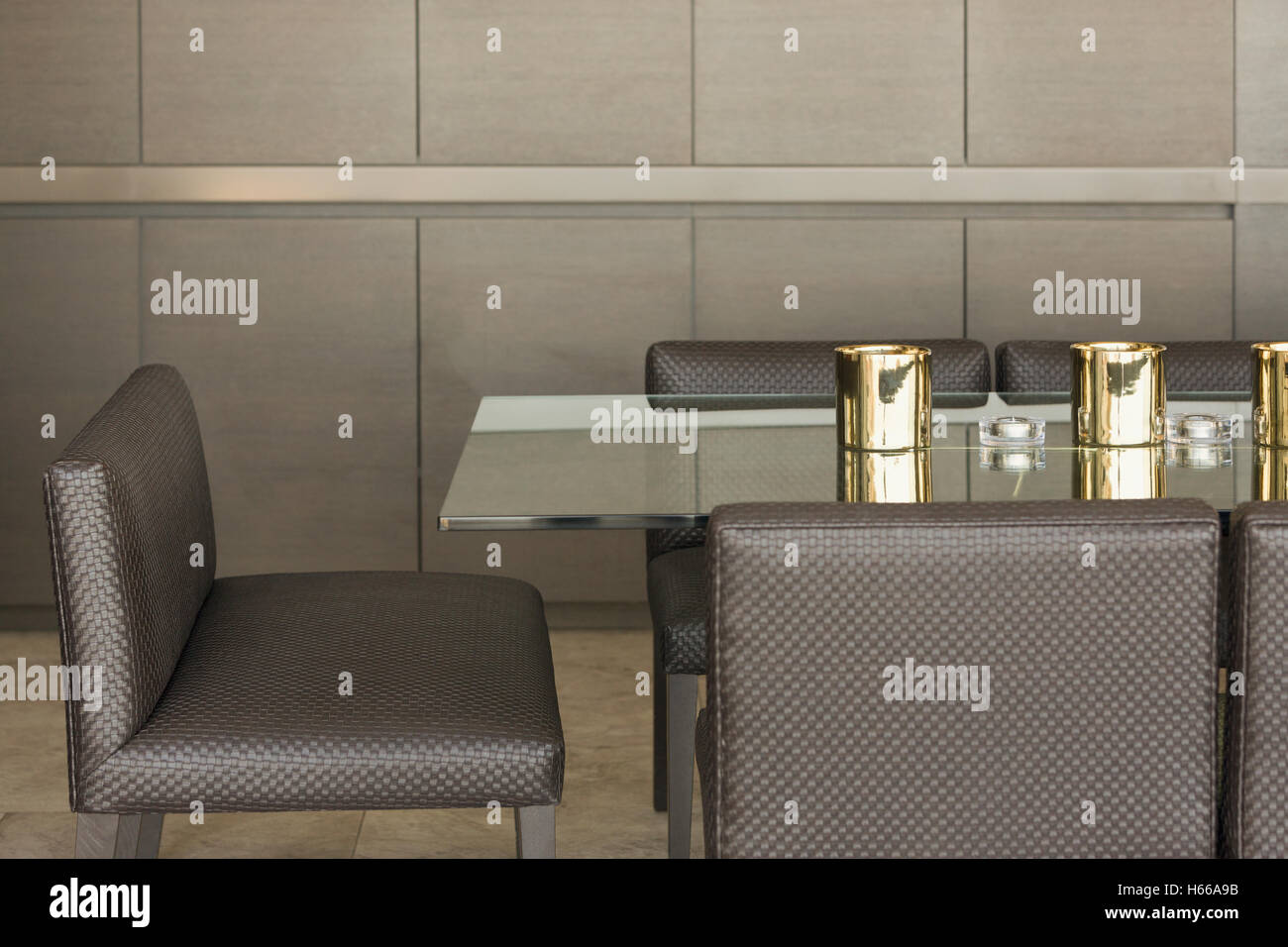 Luxury modern home showcase dining table Stock Photo Alamy