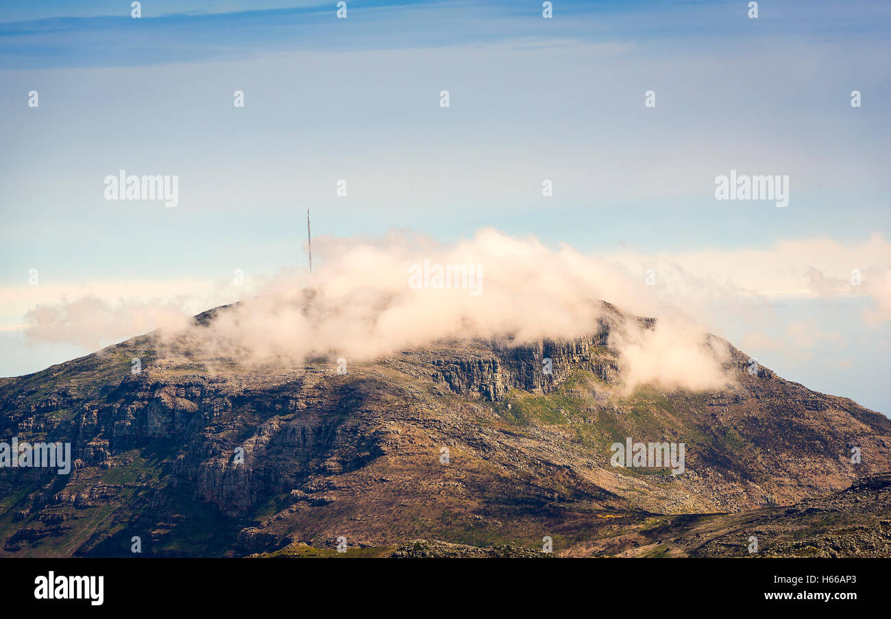 A scenic peak in Table Mountain National Park, South Africa Stock Photo