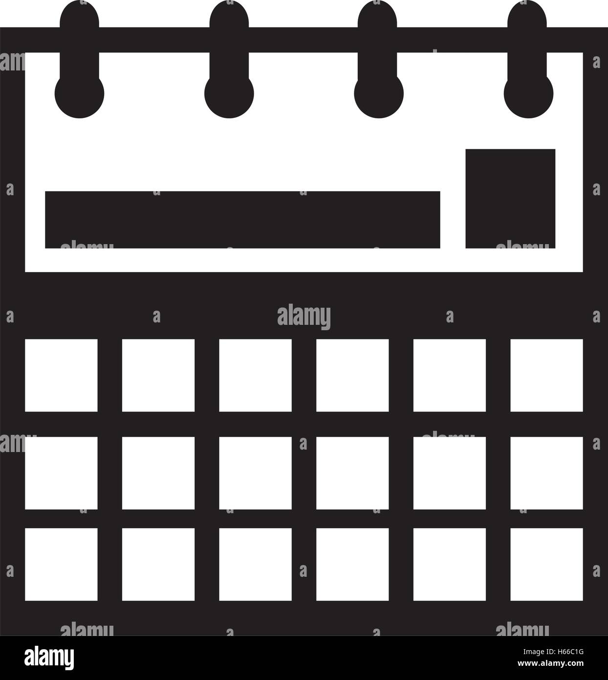 calendar reminder flat line icon Stock Vector Image & Art - Alamy
