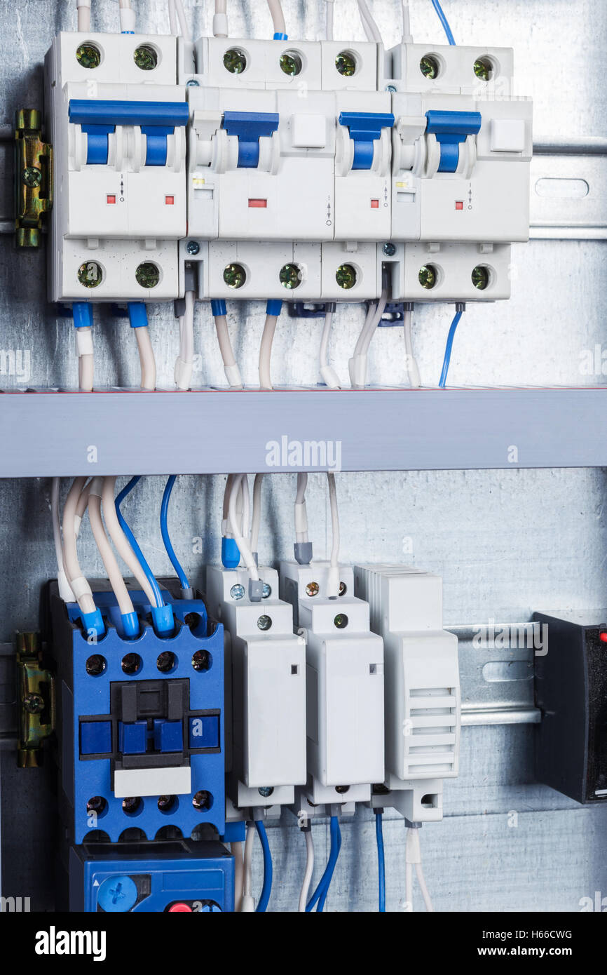 electrical wiring in the control cabinet