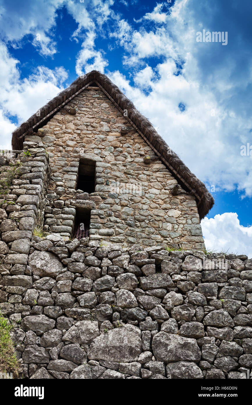 ancient wall and ancient house in Machu Picchu Stock Photo - Alamy