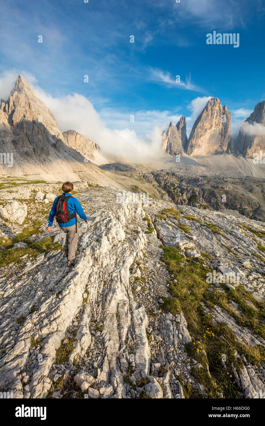 Dolomites, italy, people walking hi-res stock photography and images - Alamy