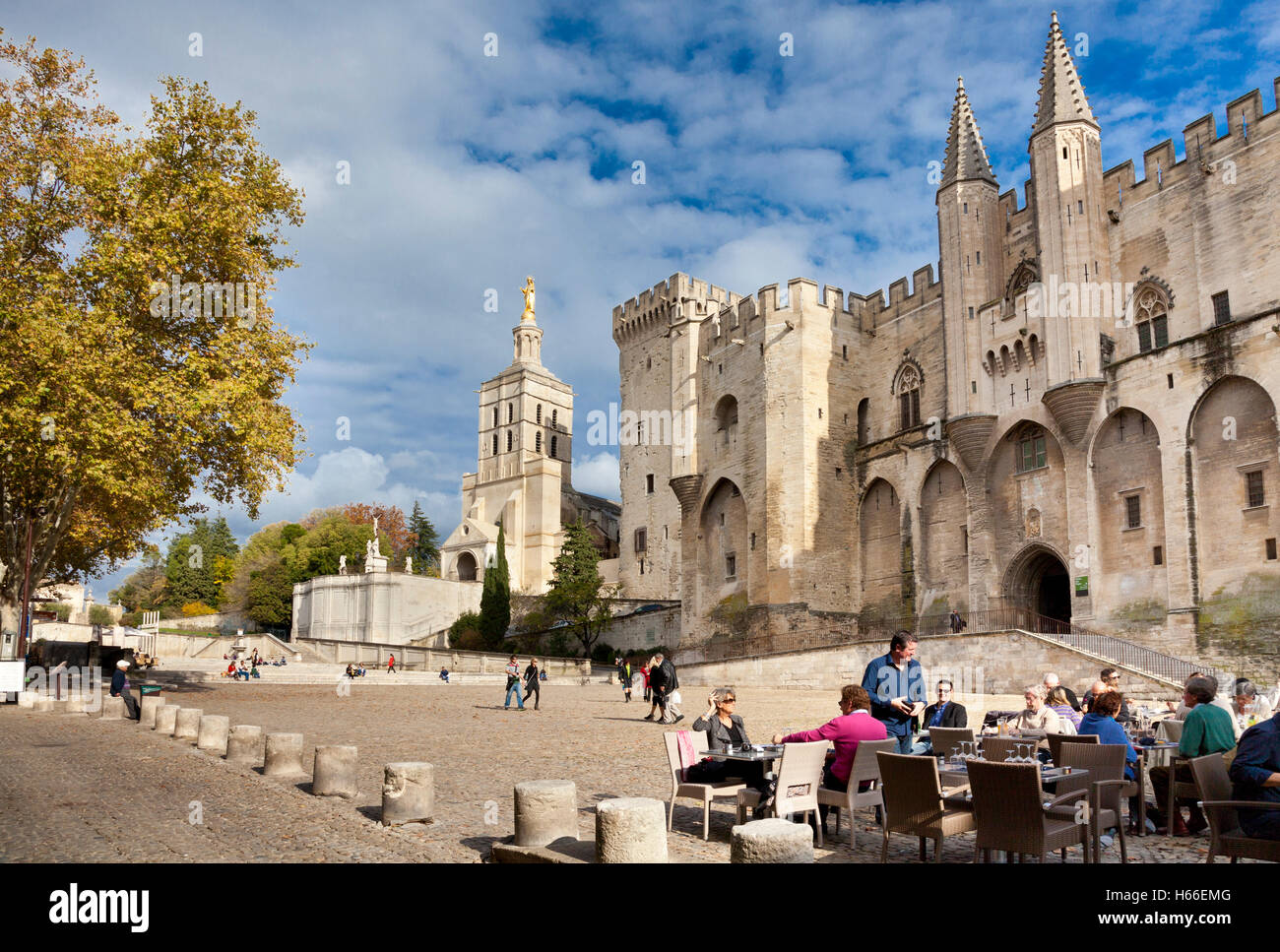 Papal Palace/Palace of the Popes in Avignon, France, Provence, Europe Stock  Photo - Alamy