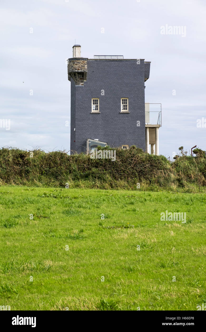 The old Head of Kinsale signal tower and Lusitania museum, Kinsale