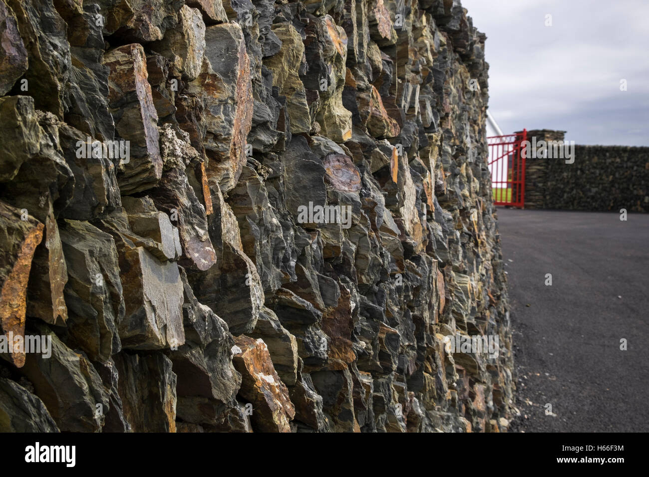 Decorative natural stone wall on the Old Head of Kinsale, County Cork, Ireland Stock Photo Alamy