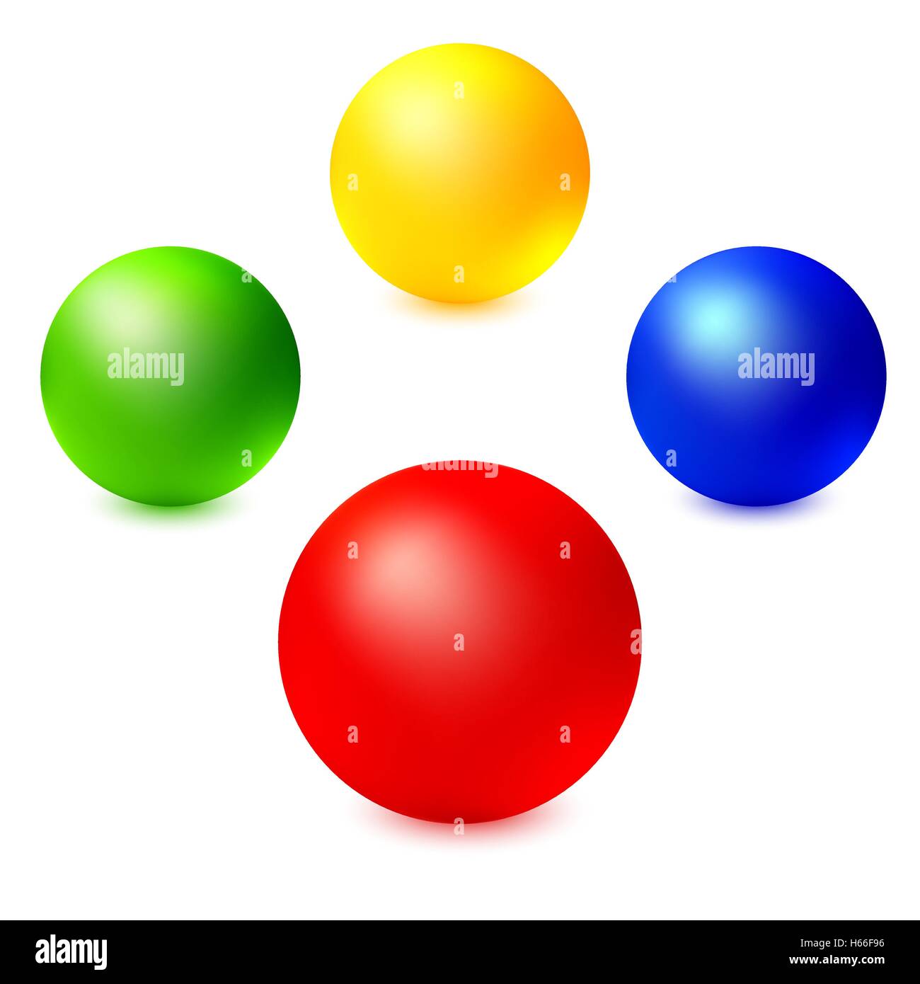 Collection of colorful glossy spheres Stock Vector Image & Art - Alamy