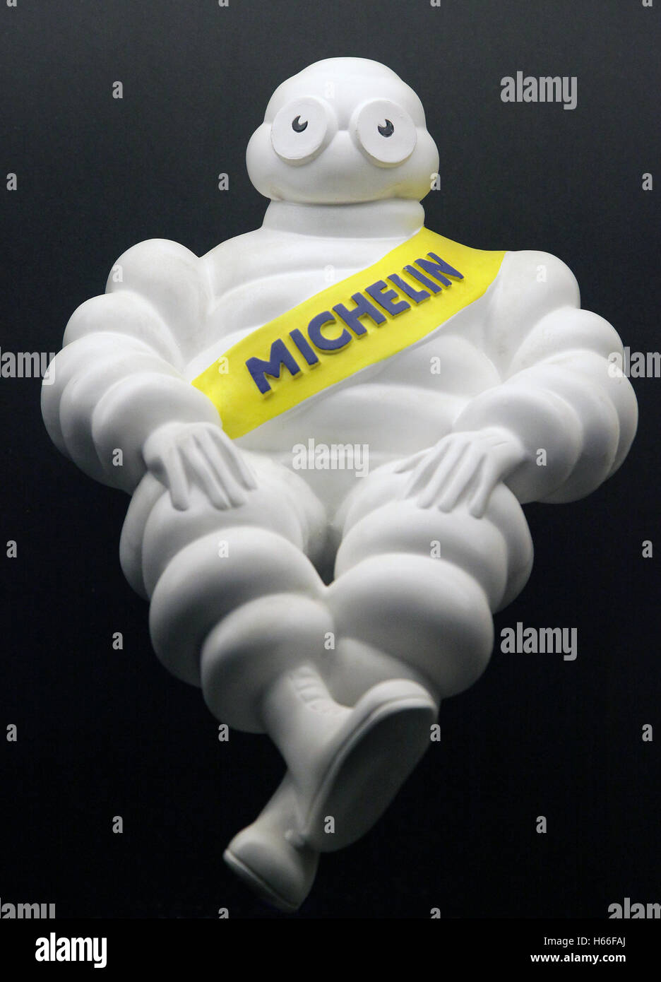Michelin man mascot antique model Stock Photo - Alamy