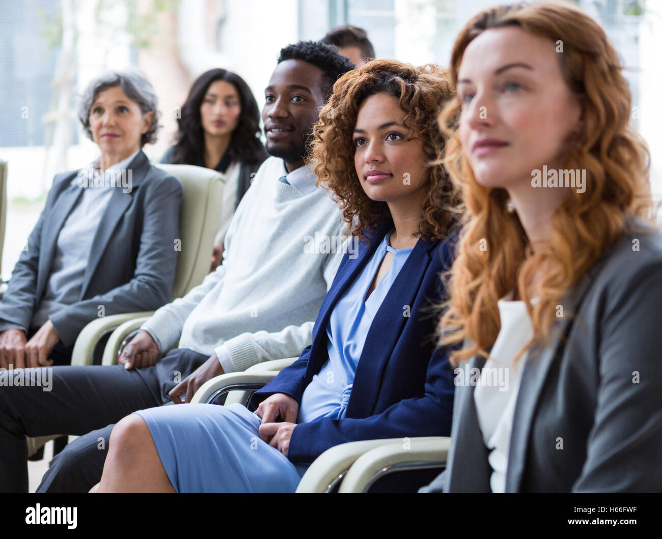 Businesspeople in meeting Stock Photo