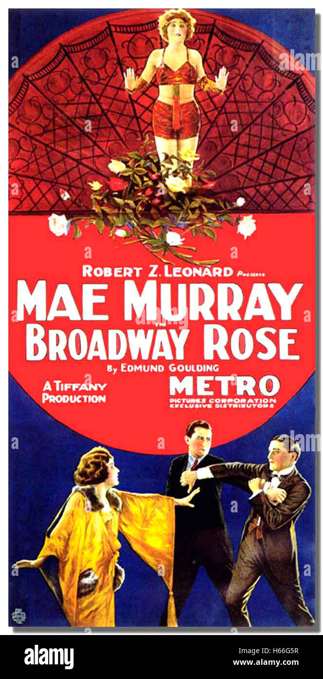 Broadway Rose Movie Poster Stock Photo Alamy