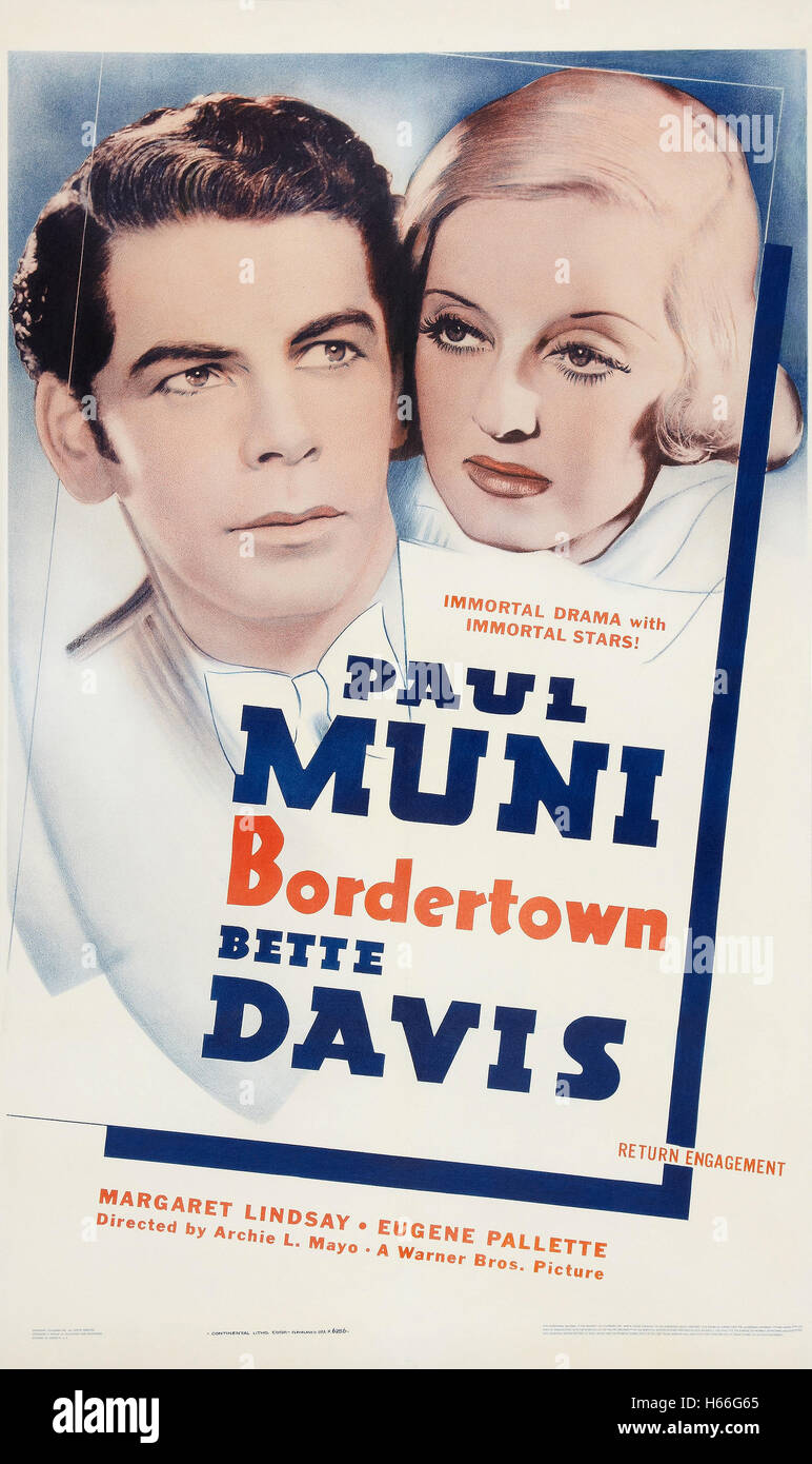 Bordertown Movie Poster Stock Photo Alamy