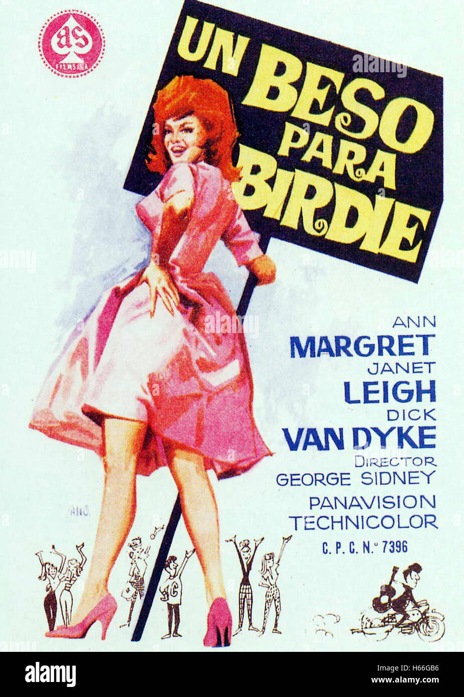 Bye Bye Birdie Spanish Movie Poster Stock Photo Alamy