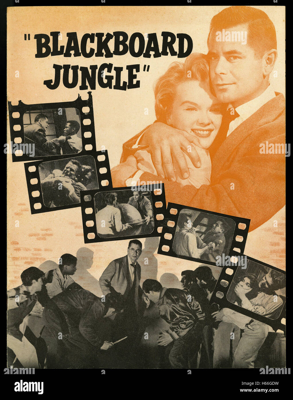 Blackboard Jungle Movie Poster Stock Photo Alamy