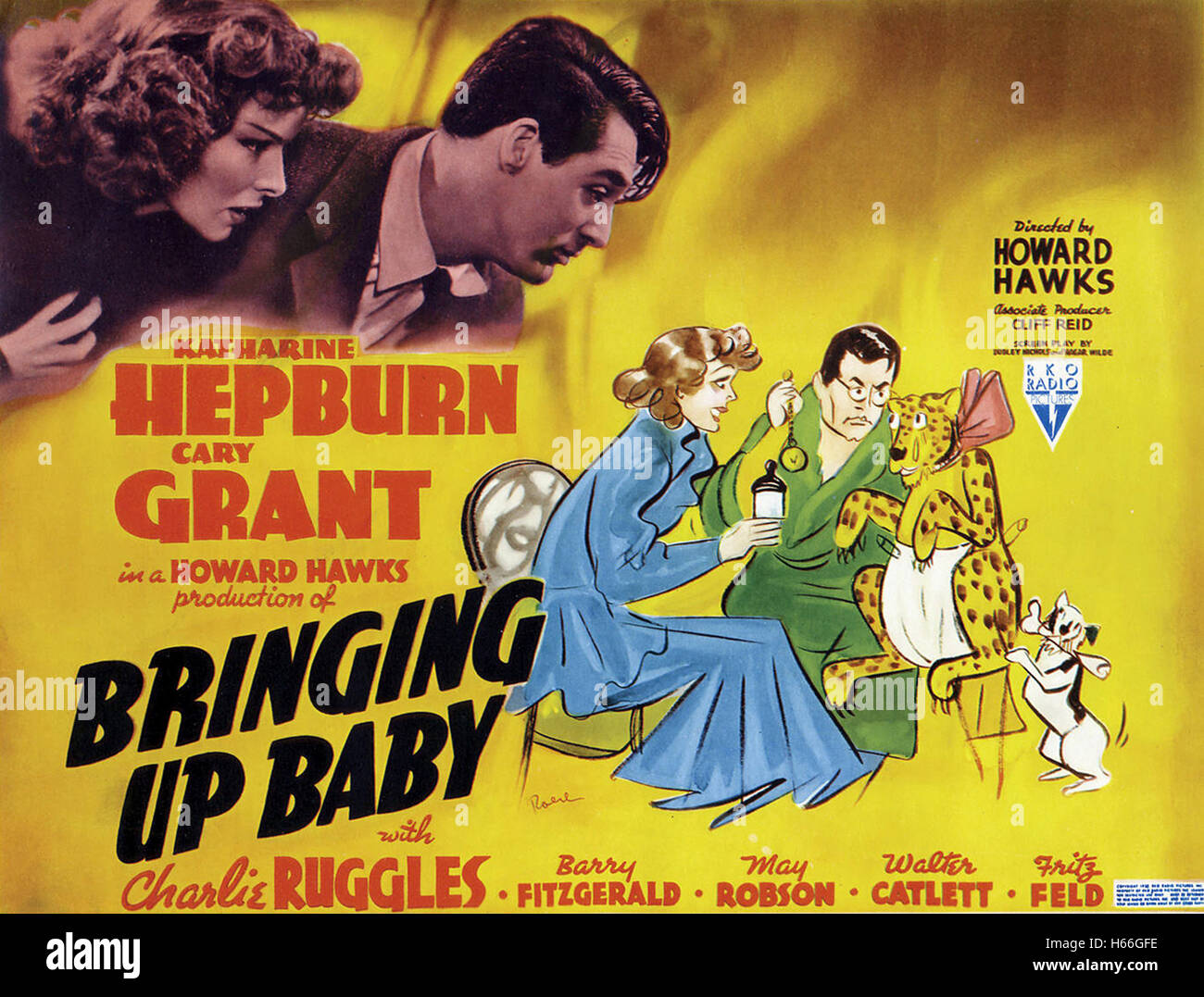 Bringing Up Baby Movie Poster Stock Photo Alamy