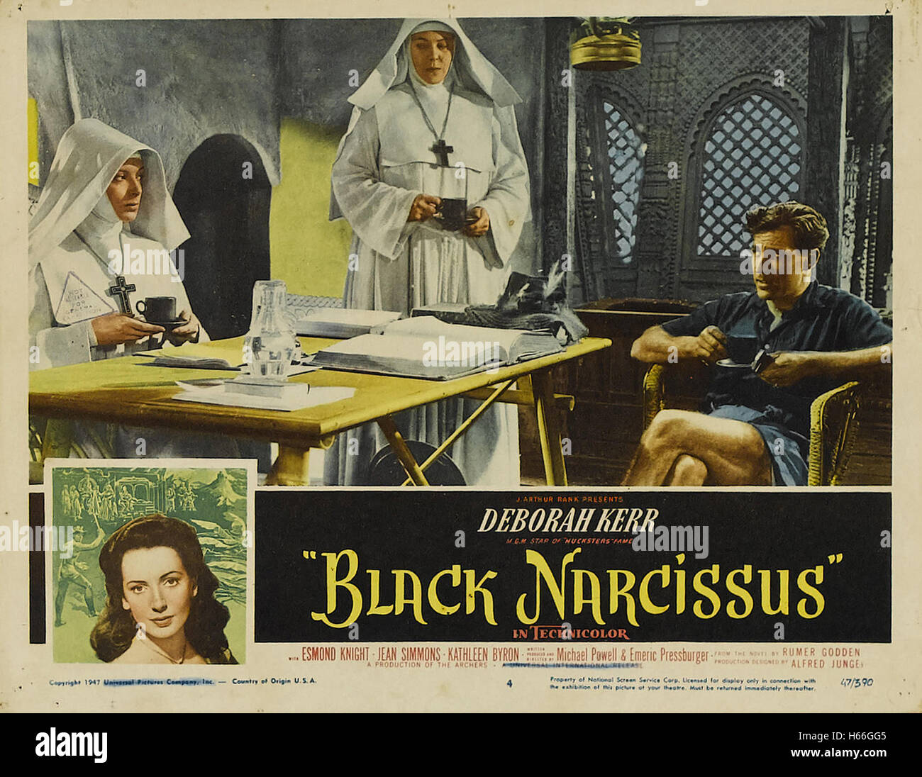 Black Narcissus Movie Poster Stock Photo Alamy