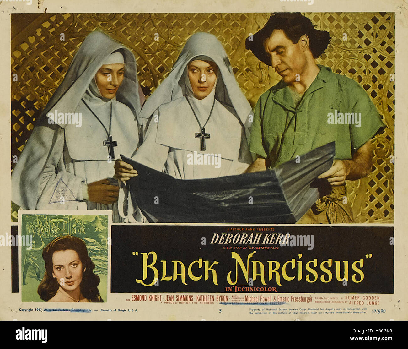Black Narcissus Movie Poster Stock Photo Alamy