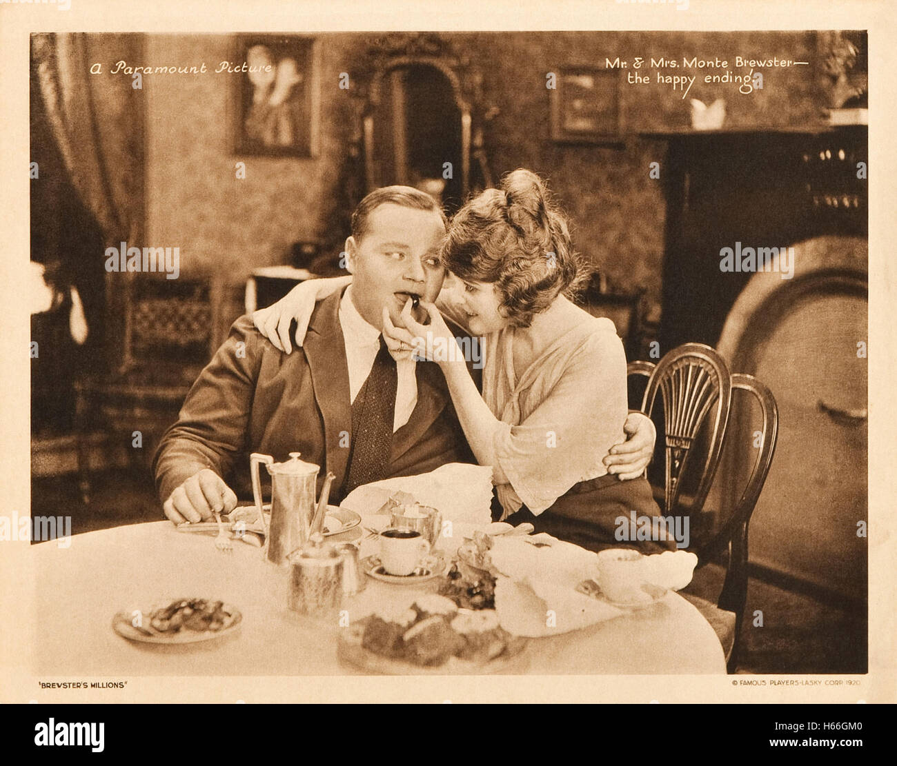 Brewster's Millions (1921) - Movie Poster - Stock Photo