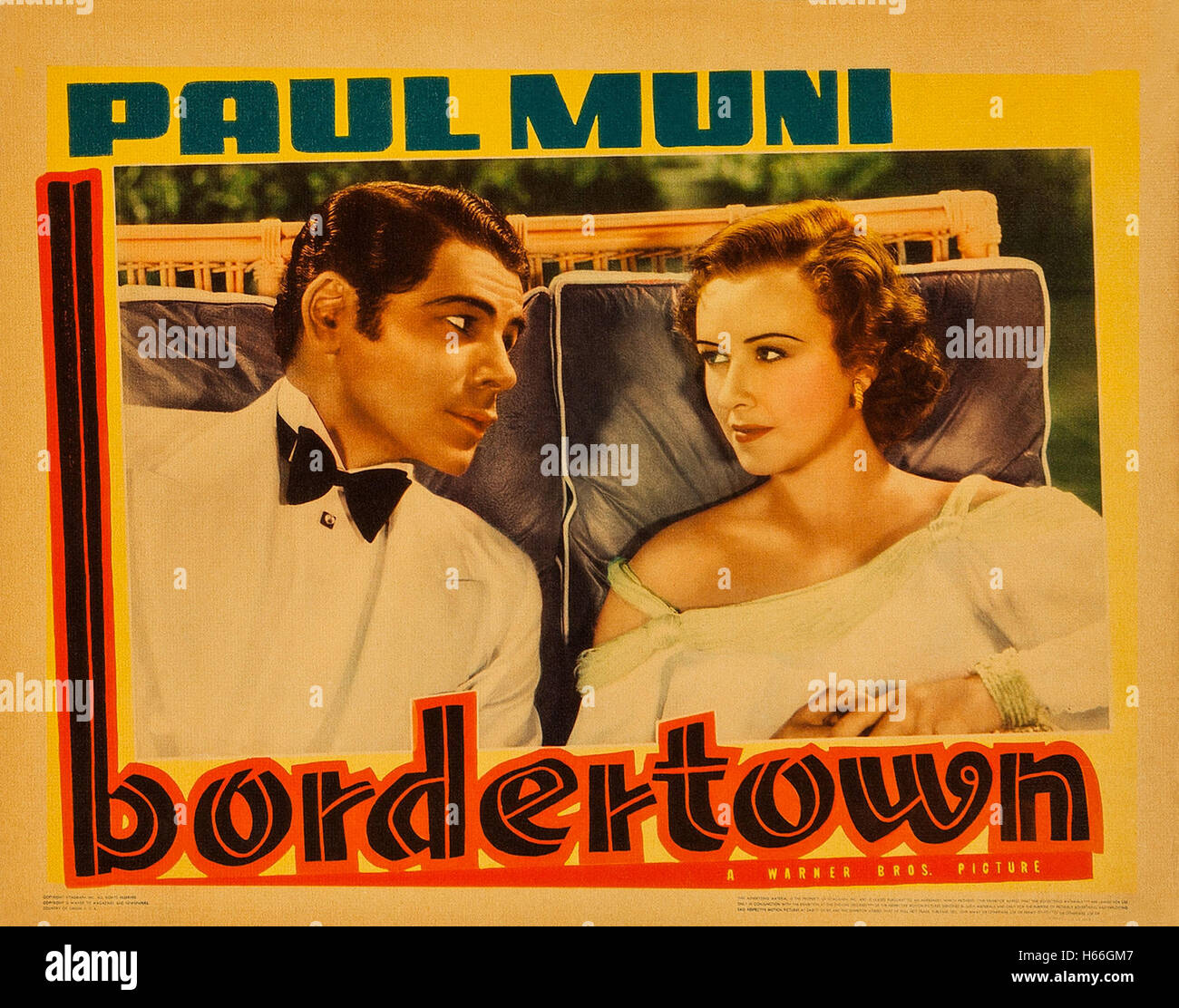 Bordertown Movie Poster Stock Photo Alamy