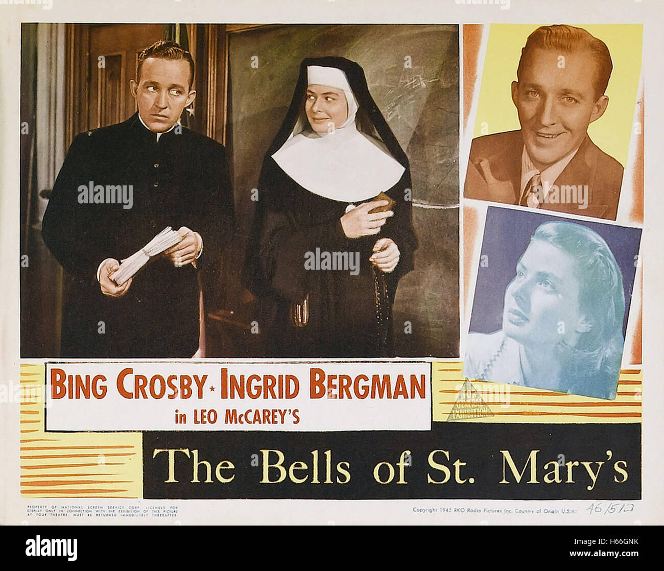 The Bells of St. Mary's - Movie Poster - Stock Photo