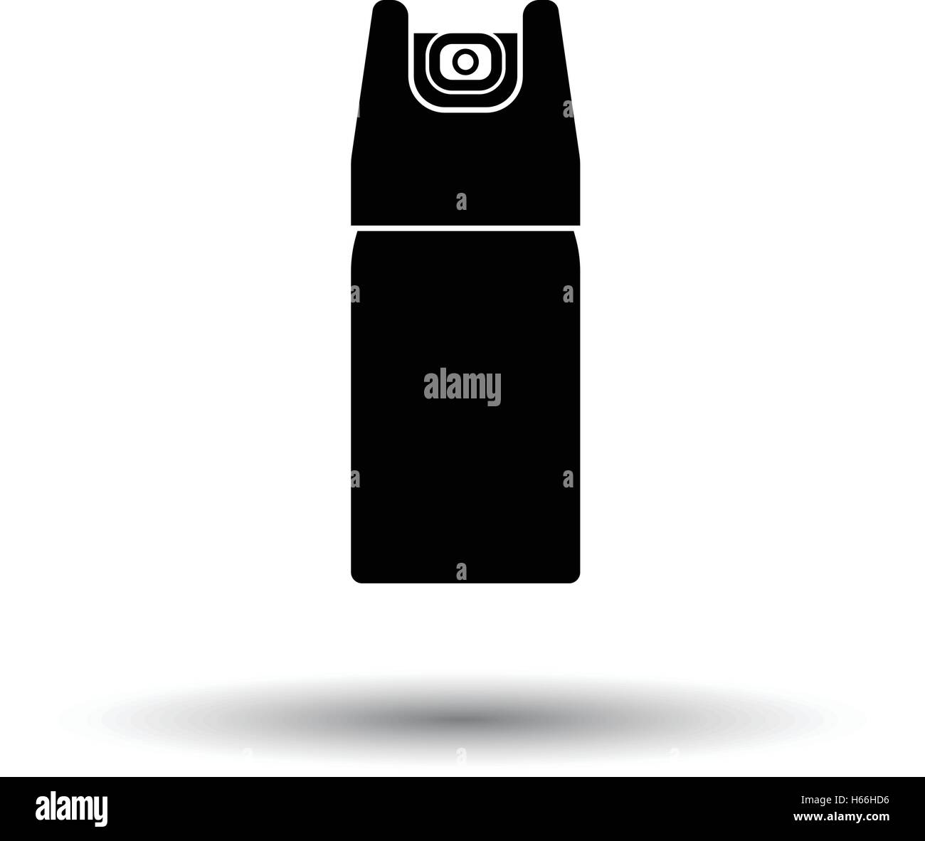 Pepper spray icon. White background with shadow design. Vector