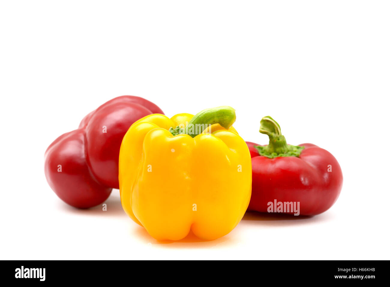 Red and yellow sweet pepper Stock Photo Alamy