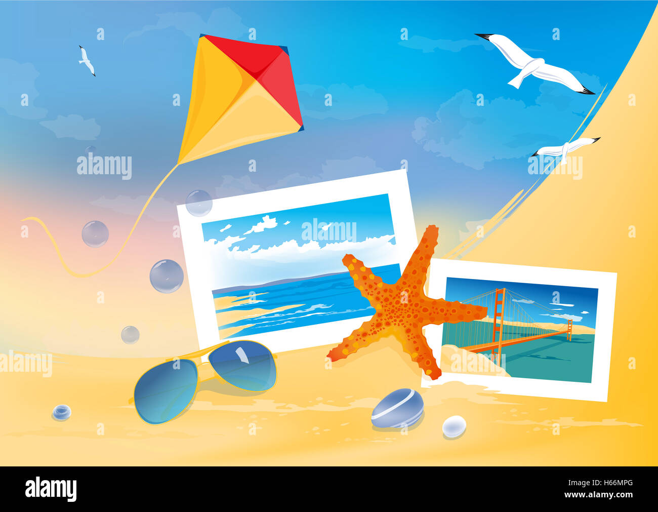 Summer beach background stock photo alamy