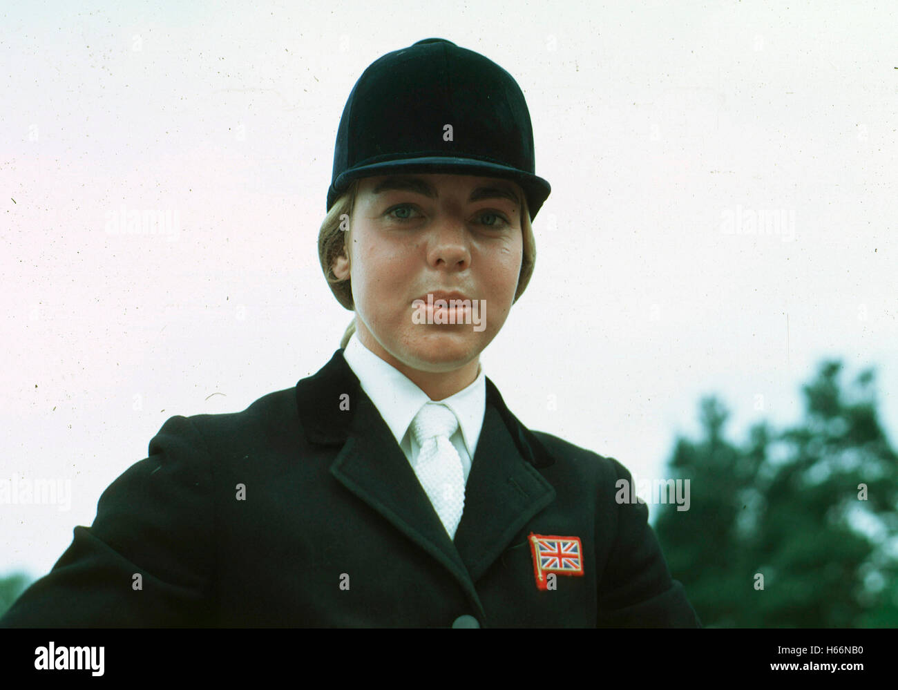 Portrait of Marian Coakes, show jumping rider Great Britain Stock Photo