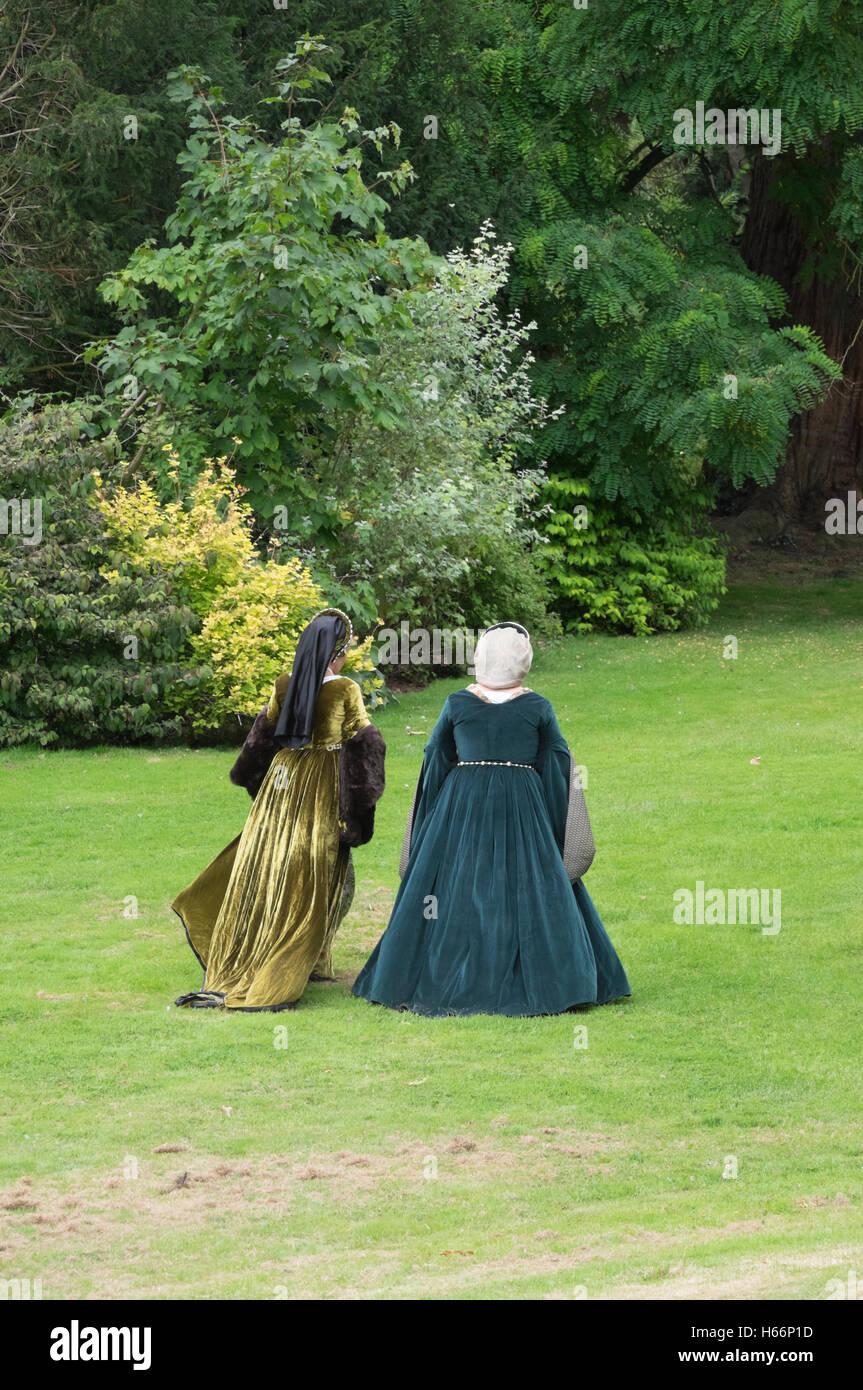 Medieval pageant at Berkeley Castle in Gloucestershire,England Stock Photo