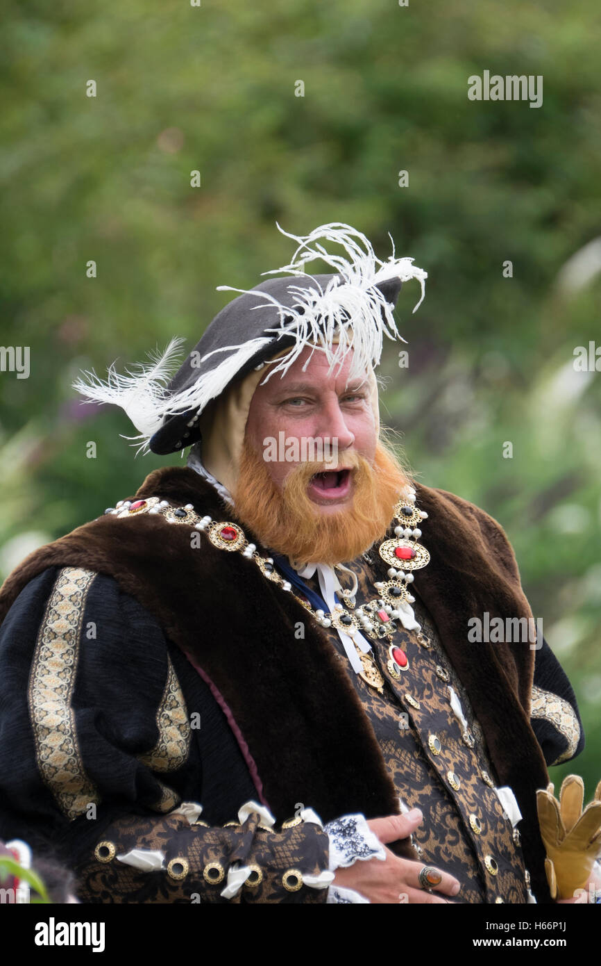 Medieval pageant at Berkeley Castle in Gloucestershire,England Stock