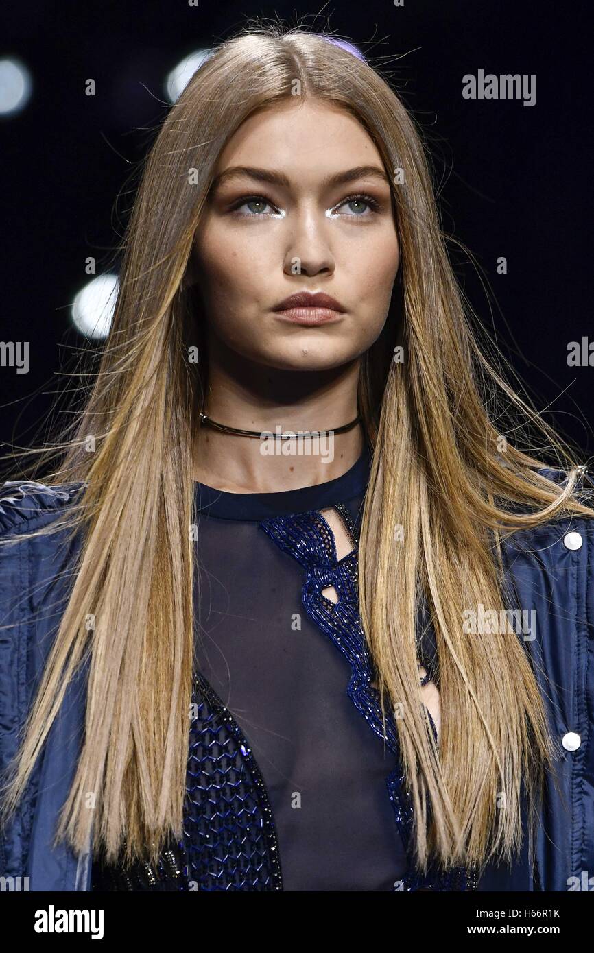 Gigi Hadid Seen Attending Versace Headquarter Editorial Stock Photo - Stock  Image