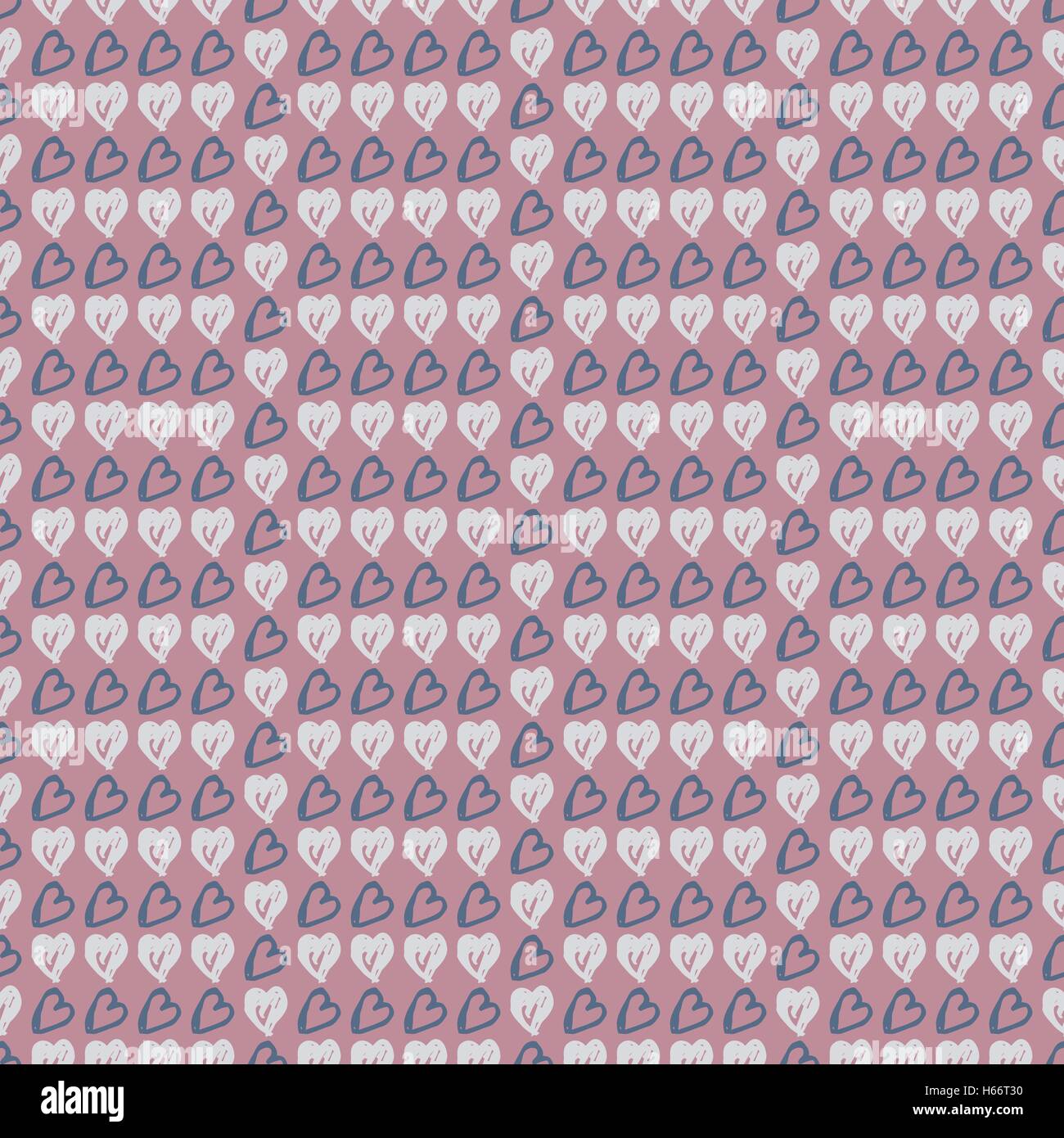 Doodle seamless pattern with hearts Stock Vector Image & Art - Alamy