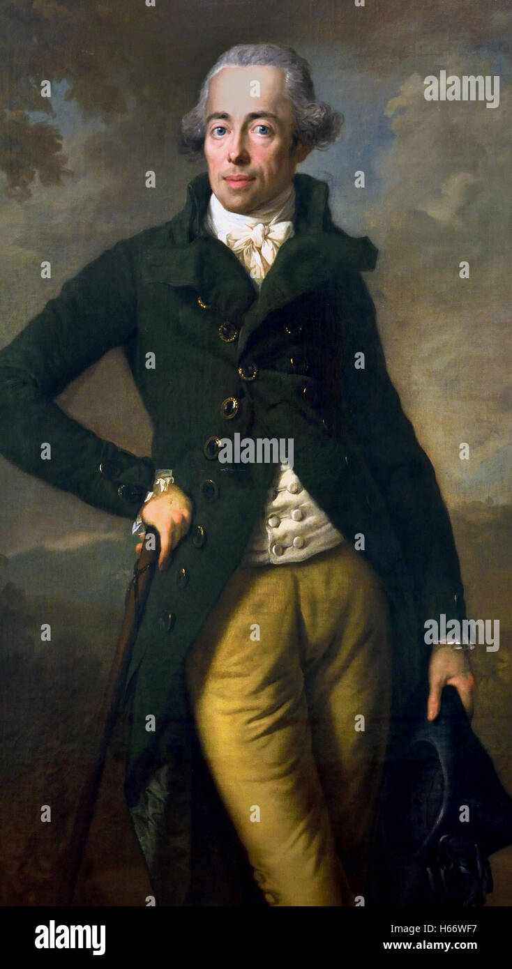 Prince Henry XIV. Reuss to the Greiz older line (1749-1799) 1789 Anton Graff (1736 - 1813) German Germany Stock Photo
