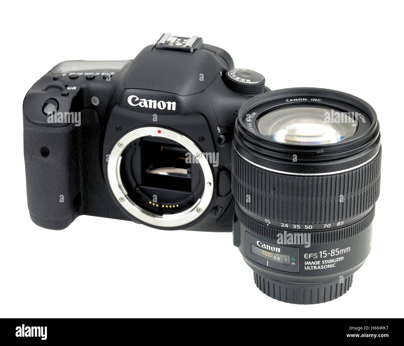 Canon Eos 7d digital SLR camera Stock Photo