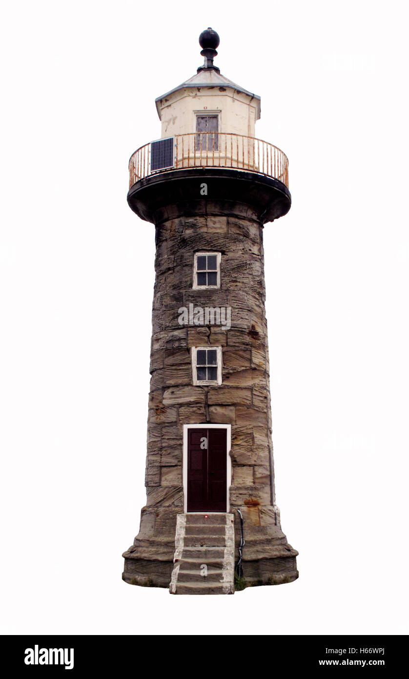 Lighthouse Whitby Yorkshire Stock Photo