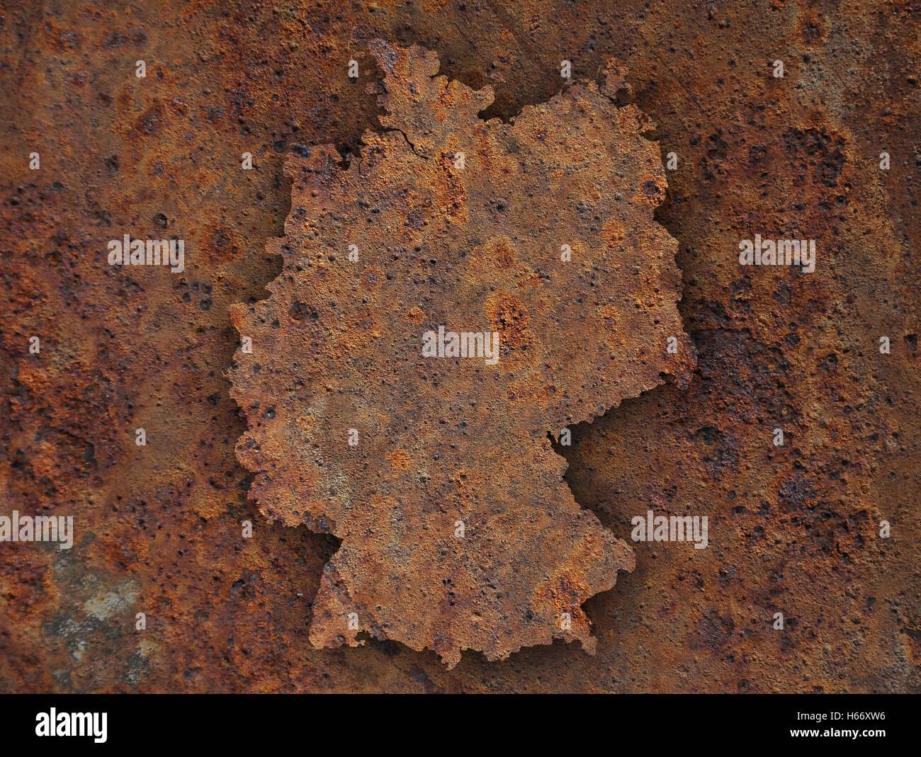 Map of germany on texture hi-res stock photography and images - Alamy