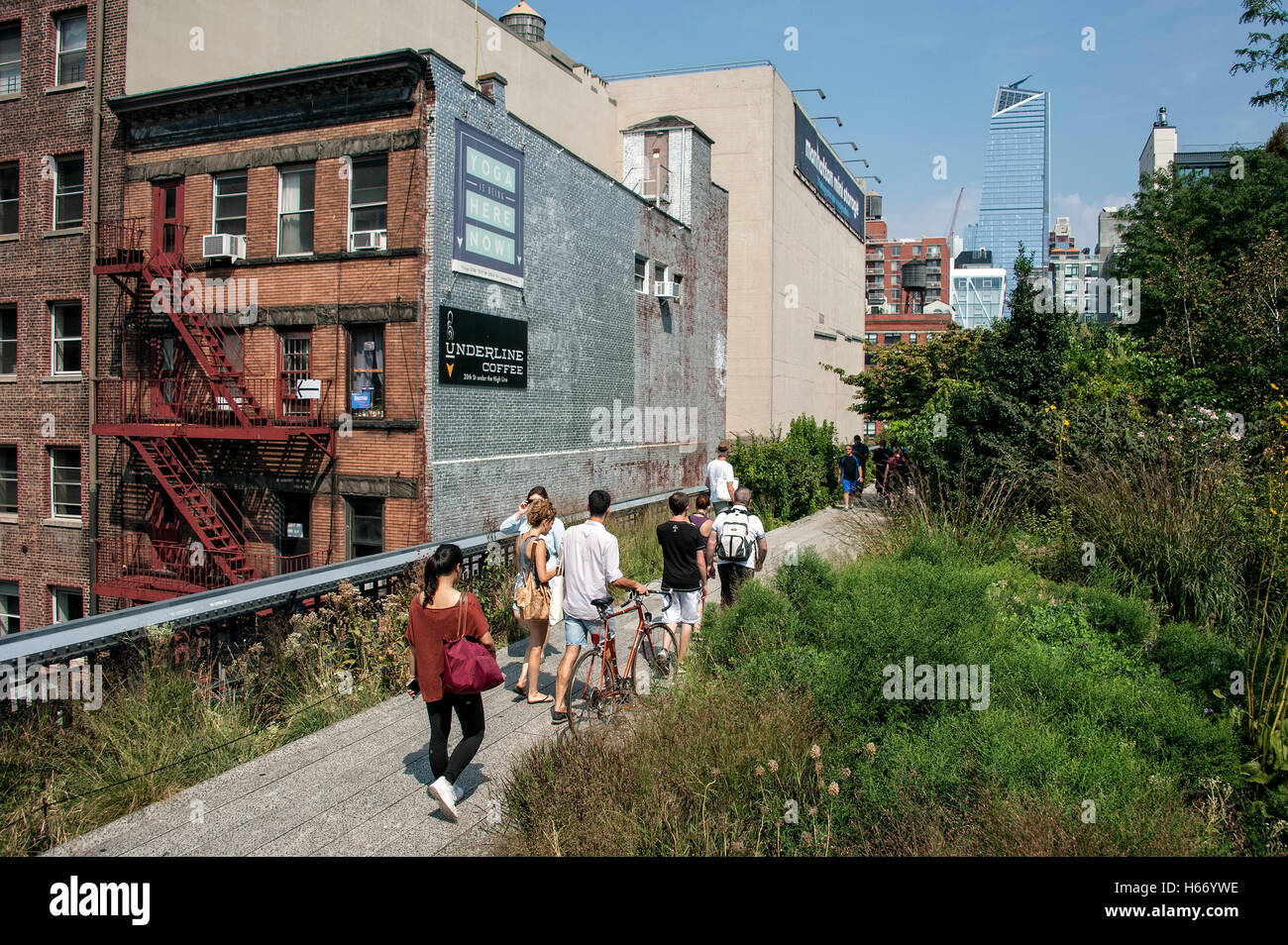 The High Line Park, historic freight rail line, Meatpacking District