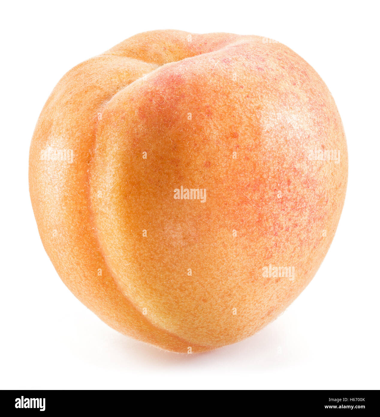 Apricot fruit on the white background. Stock Photo