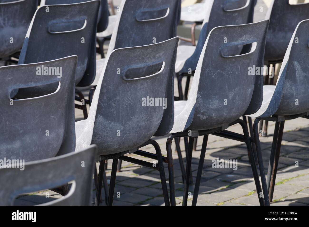 chairs in a row Stock Photo Alamy