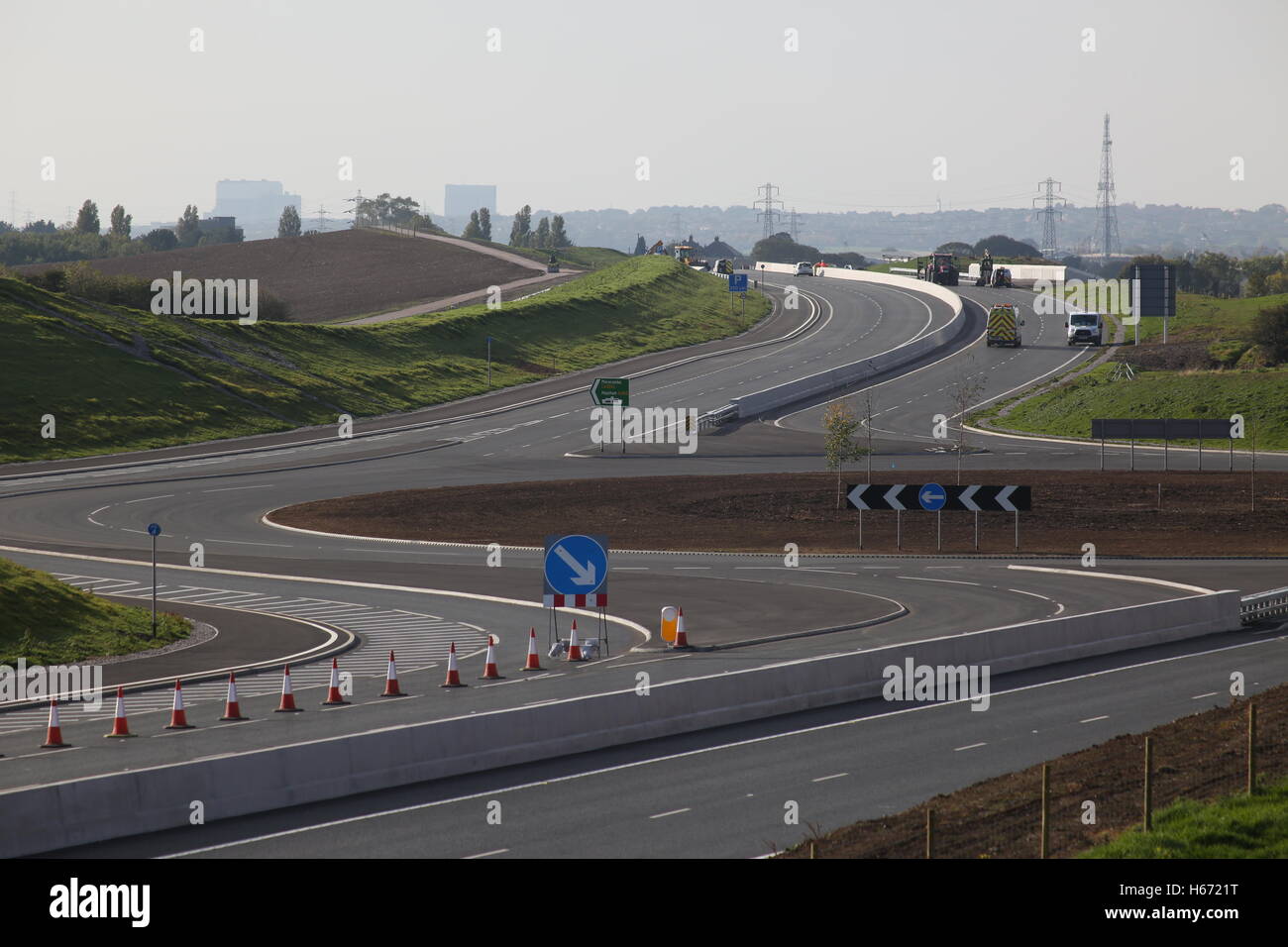 Bay Gateway at Beaumont Junction roundabout Stock Photo Alamy