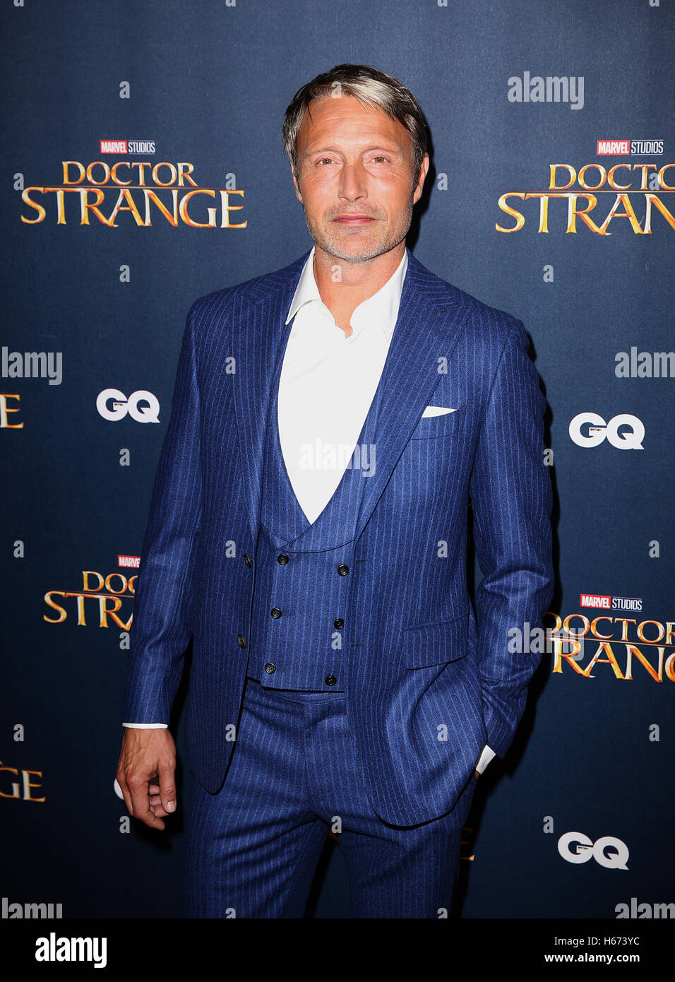 Mads Mikkelsen attending the Dr. Strange UK Launch Event held at The Cloisters at Westminster Abbey in London. Stock Photo