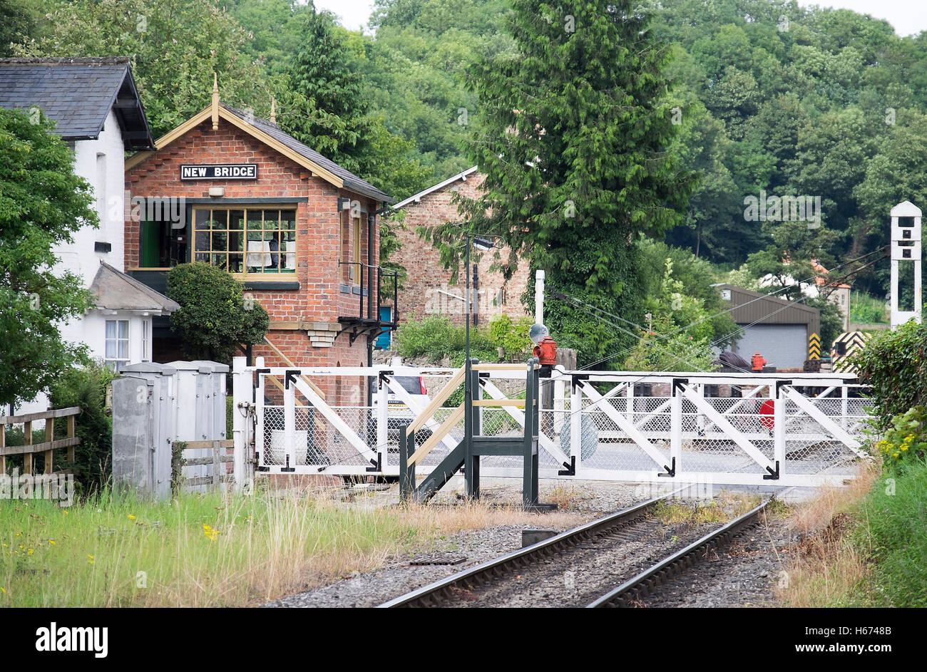 New Bridge Level Crossing, Pickering Stock Photo Alamy