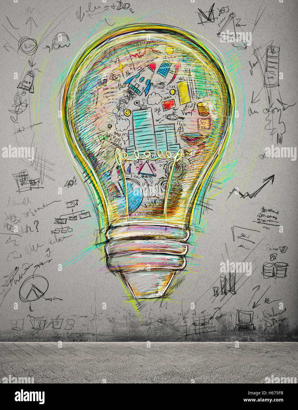 Creative business idea Stock Photo