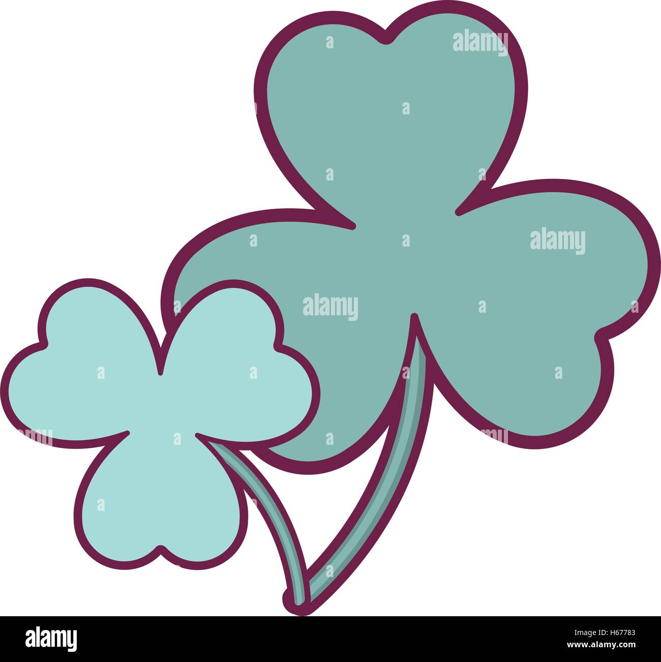 green clover icon Stock Vector Image & Art - Alamy