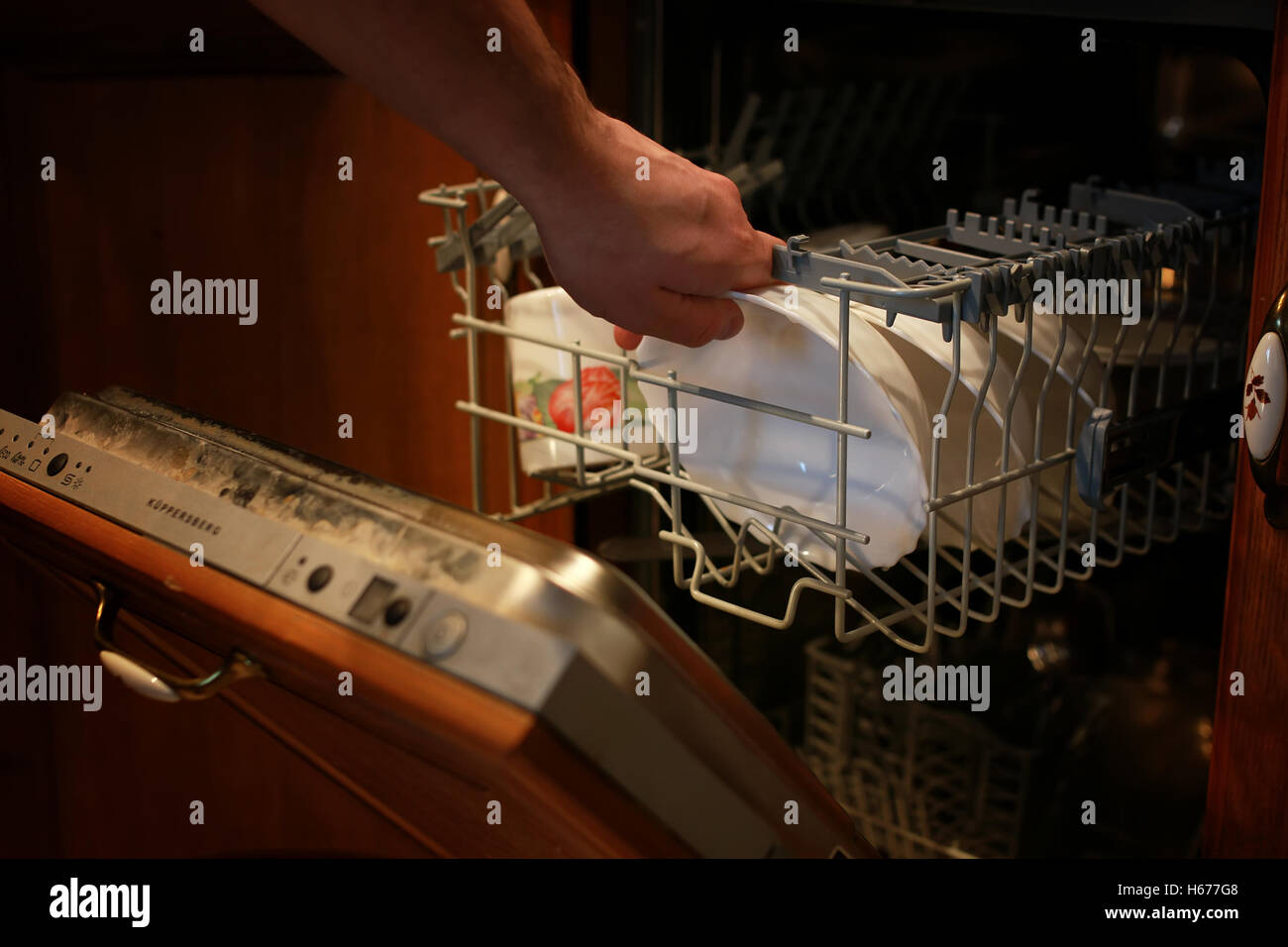 dishwasher door open Stock Photo Alamy