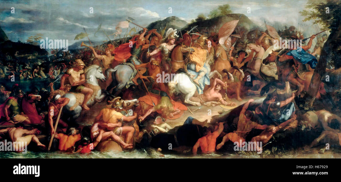 Battle of the Granicus. Charles Lebrun 1665 Stock Photo