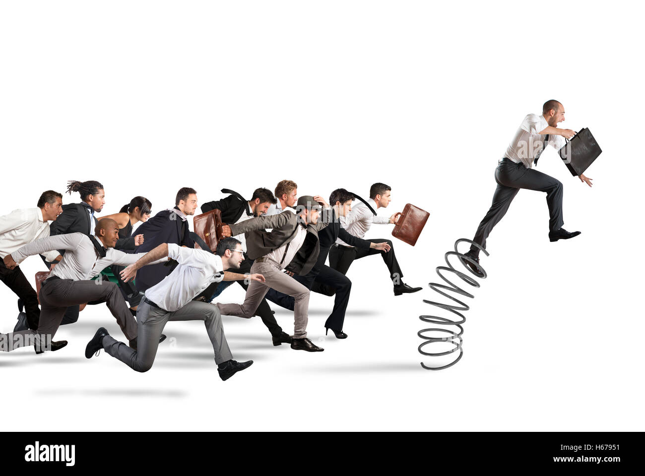 Overcome and achieve success Stock Photo - Alamy