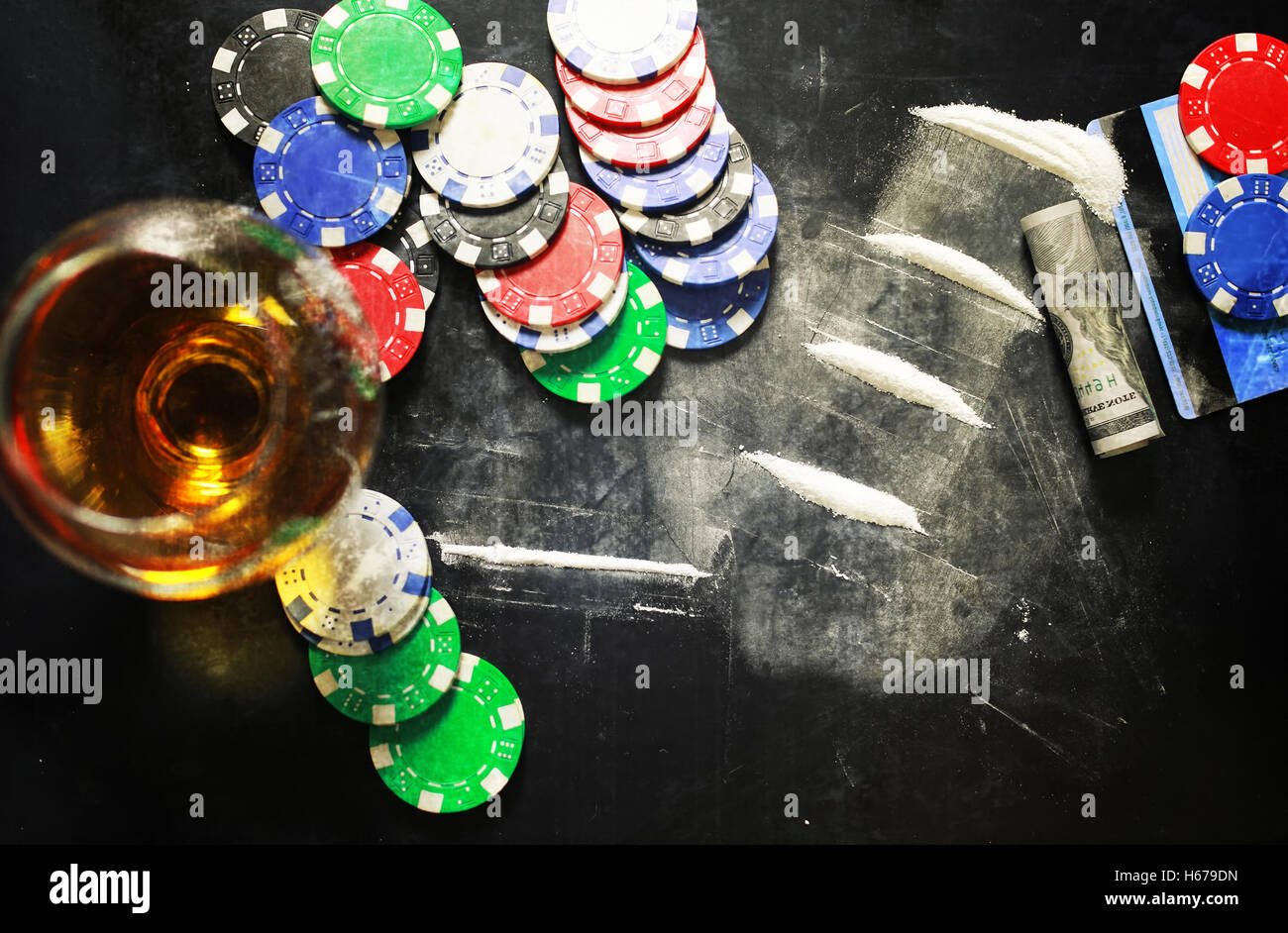 scratch photo concept addiction cocaine alcohol glass drug Stock Photo Alamy